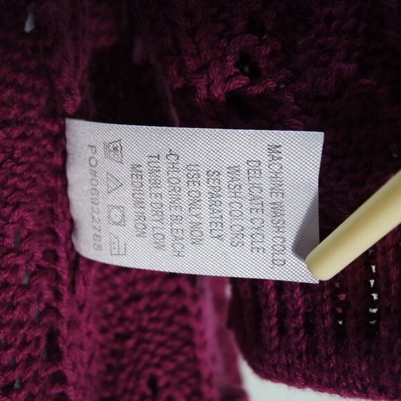 ROMAN'S Pink Long Sleeve Accent Bottom Sweater Tunic 14/16 M - Picture 10 of 10